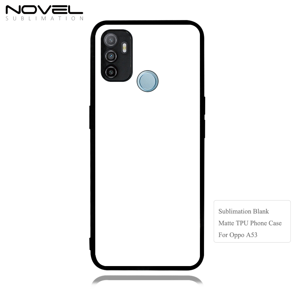 Smooth Sides!!! For Oppo A53/A32 /A53S/ A8 /A31/ A91/A92S / Reno 4Z/ A97 5G Sublimation 2D TPU Case Cover With Aluminum Insert DIY Silicone Cell Phone Shell