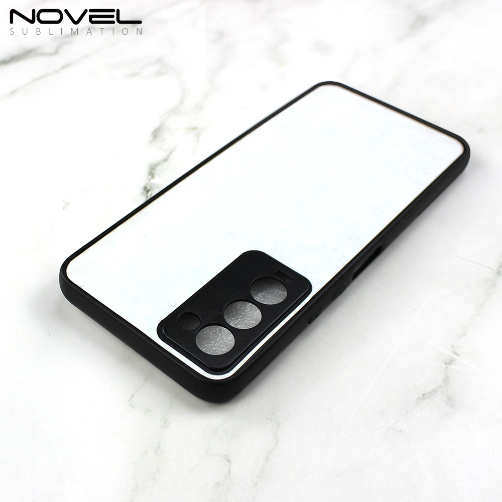 Smooth Sides!!! For Tecno Camon 18 Sublimation 2D TPU Phone Case Soft Silicone Blank Phone Cover With Aluminum Insert