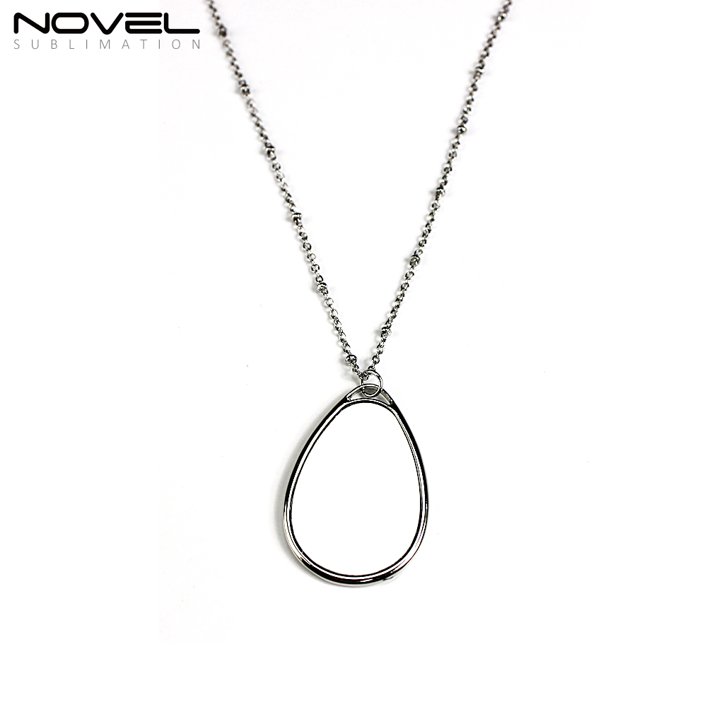 Popular Sublimation Blank Necklace--Ellipse Shaped