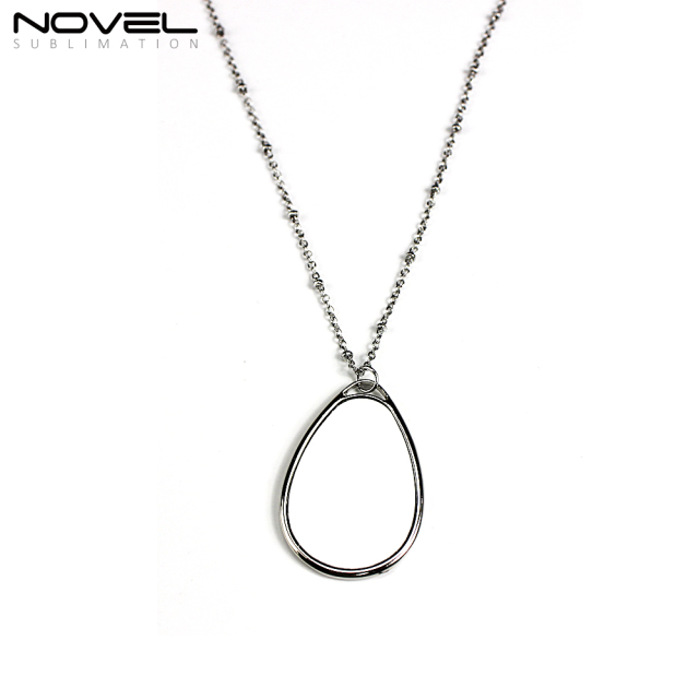 Popular Sublimation Blank Necklace--Ellipse Shaped