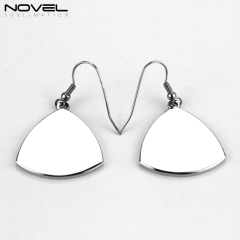 Fashion Sublimation Metal Blank Earrings--Teardrop/Round/Triangle Shape With Aluminum Insert For Heat Press Printing