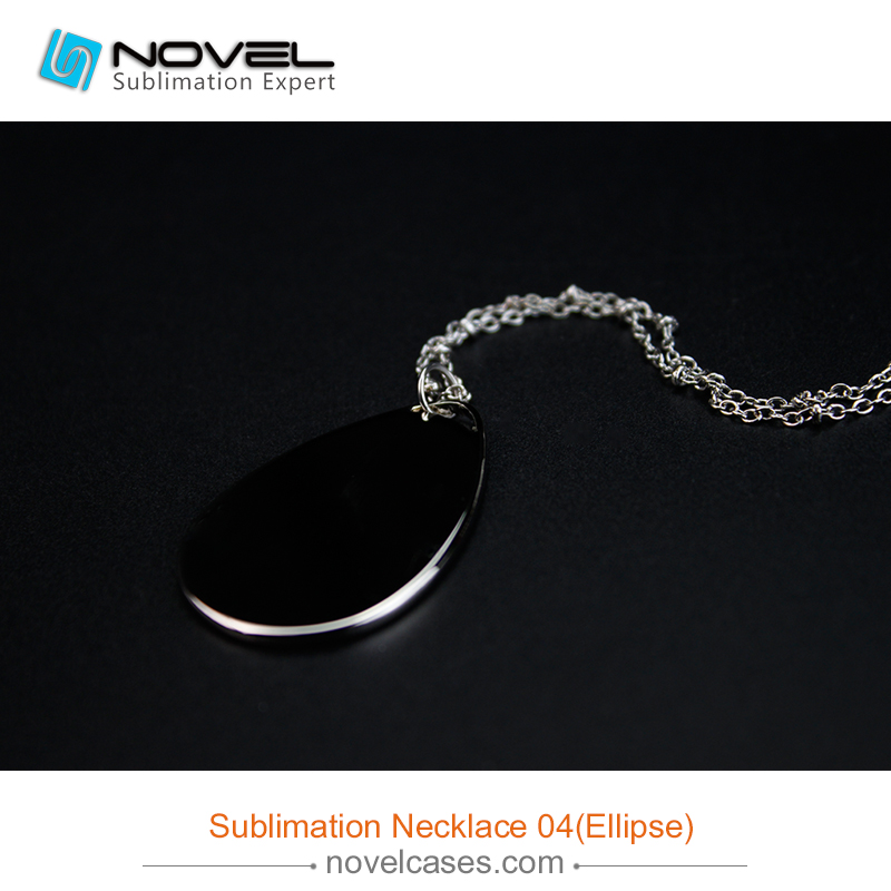 Popular Sublimation Blank Necklace--Ellipse Shaped