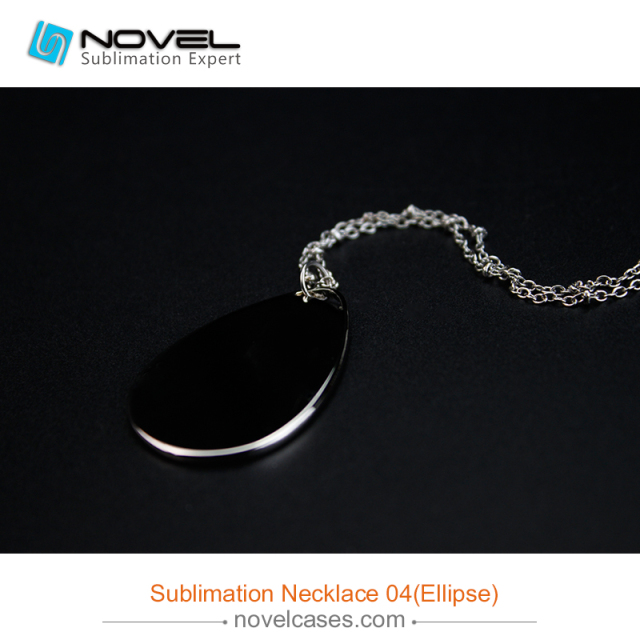 Popular Sublimation Blank Necklace--Ellipse Shaped