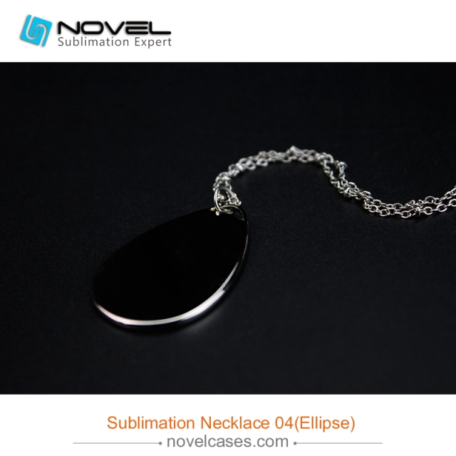 Popular Sublimation Blank Necklace--Ellipse Shaped