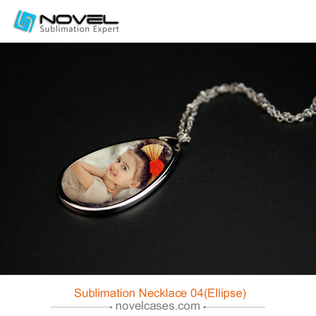 Popular Sublimation Blank Necklace--Ellipse Shaped