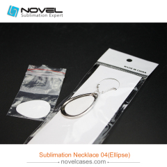 Popular Sublimation Blank Necklace--Ellipse Shaped