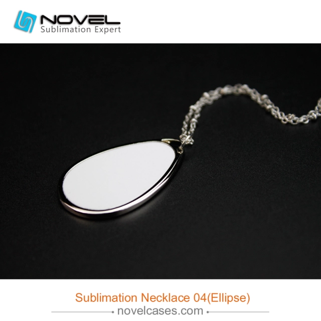 Popular Sublimation Blank Necklace--Ellipse Shaped