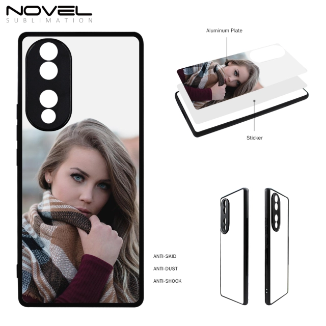 Smooth Sides!!! For Huawei Honor 70 2D TPU Phone Case DIY Phone Cover With Aluminum Insert For Sublimation Printing