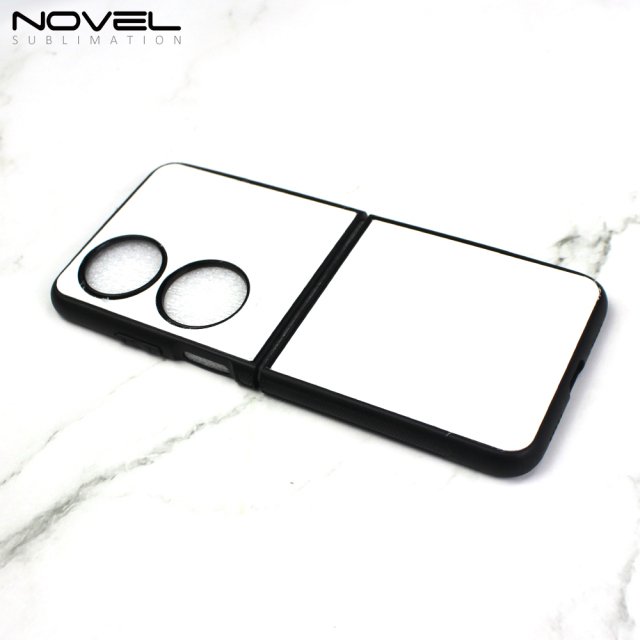 For Huawei P50 Pocket Sublimation Blank 2D TPU Folding Phone Case DIY Phone Shell With Aluminum Insert