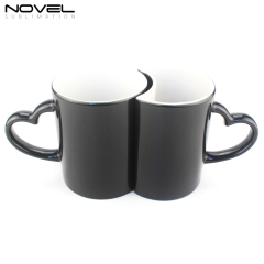 Sublimation Black Ceramic 11oz Lover's Color Changing Mug