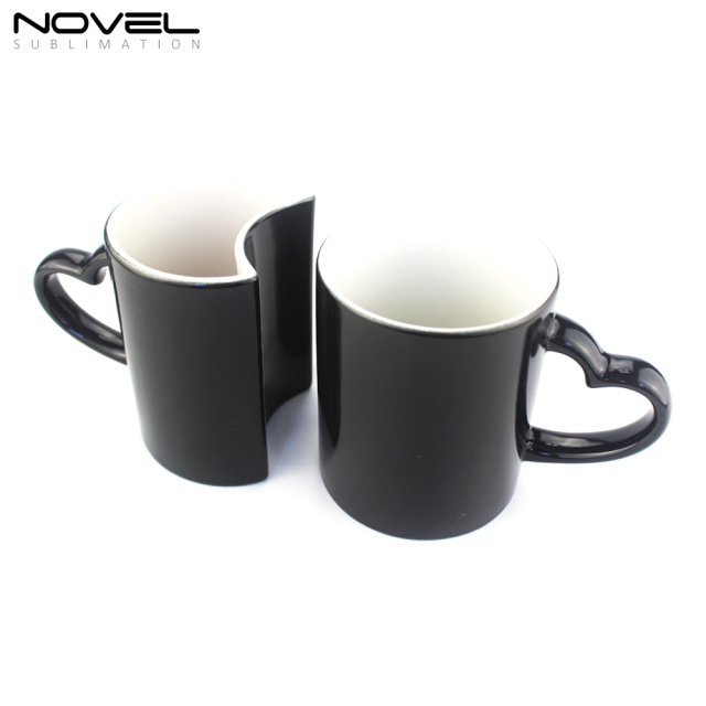 Sublimation Black Ceramic 11oz Lover's Color Changing Mug