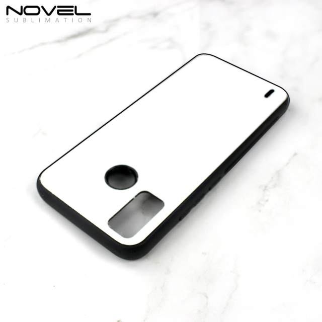 Smooth Sides!!! For Tecno Spark 6 Go Sublimation 2D TPU Phone Case Cover With Aluminum Insert
