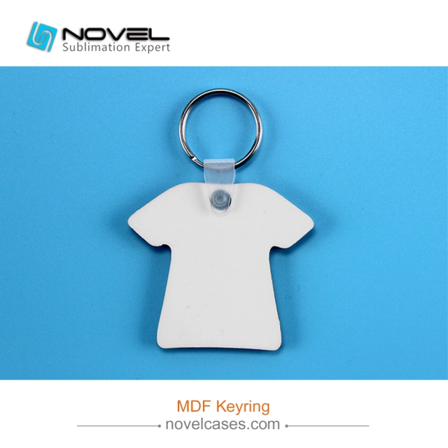 Sublimation Two-Sided Printing MDF Keychain With 14 Fashioned Type