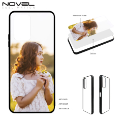 Smooth Sides!!！For Infinix Note 10/ Infinix Note 10 Pro Sublimation Phone Case 2D TPU Cover With Aluminum Insert