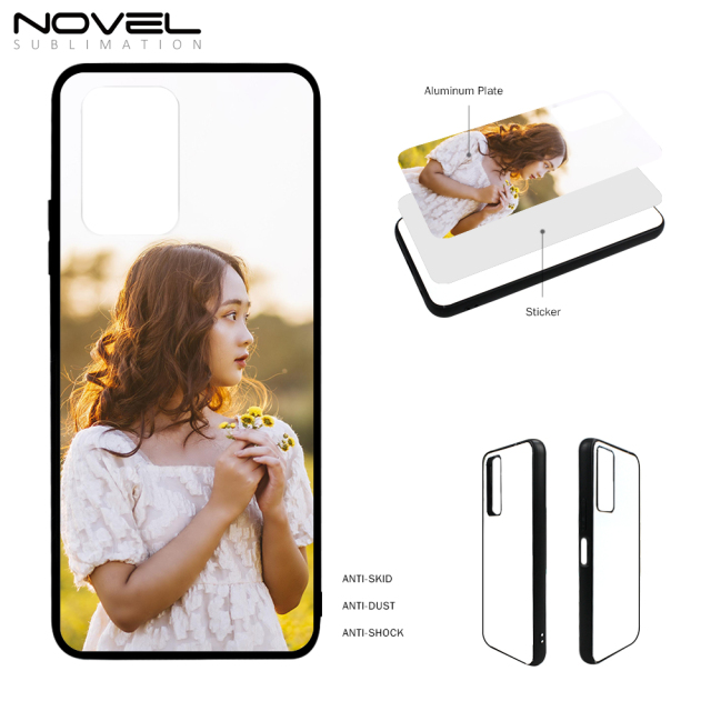 Smooth Sides!!！For Infinix Note 10/ Infinix Note 10 Pro Sublimation Phone Case 2D TPU Cover With Aluminum Insert