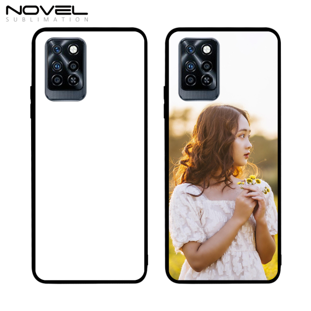 Smooth Sides!!！For Infinix Note 10/ Infinix Note 10 Pro Sublimation Phone Case 2D TPU Cover With Aluminum Insert