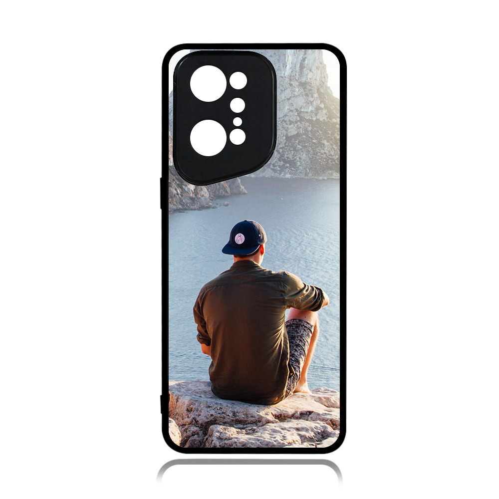 Smooth Sides!!! For Oppo Find X5 Pro Sublimation Blank 2D TPU Phone Case With Aluminum Insert