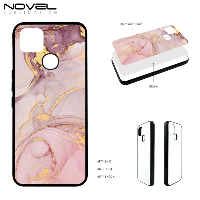 Smooth Sides!!！Sublimation Blank 2D TPU Phone Case For infinix smart 5 Pro With Aluminum Insert