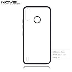 Smooth Sides!!! For Itel A47/ Itel A48 2D TPU Phone Case Soft Silicone Phone Shell With Aluminum Insert For Sublimation Printing