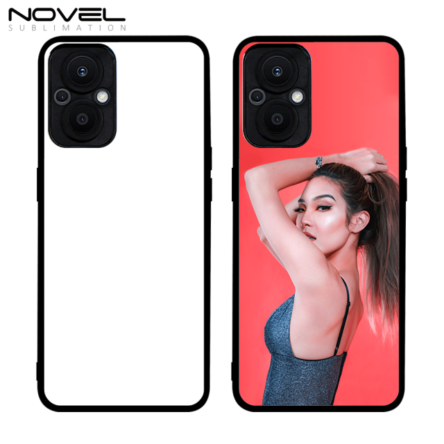 Smooth Sides!!! For Oppo A96 5G Sublimation 2D TPU Case Cover With Aluminum Insert DIY Silicone Cell Phone Shell