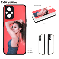 Smooth Sides!!! For Oppo A96 5G Sublimation 2D TPU Case Cover With Aluminum Insert DIY Silicone Cell Phone Shell