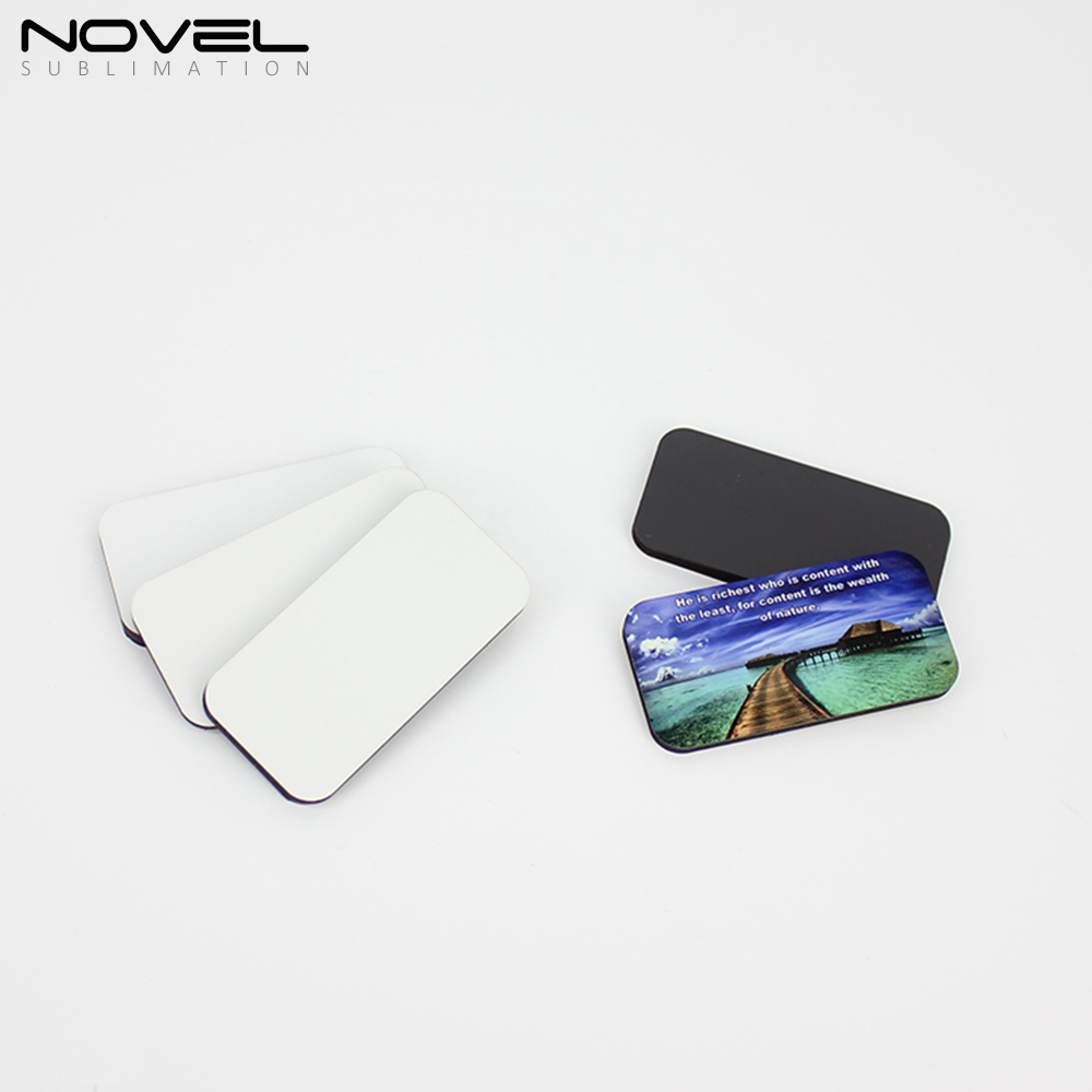 DIY Blank MDF Series Fridge Sticker For Sublimation Printing- Heart Round Square Rectangle