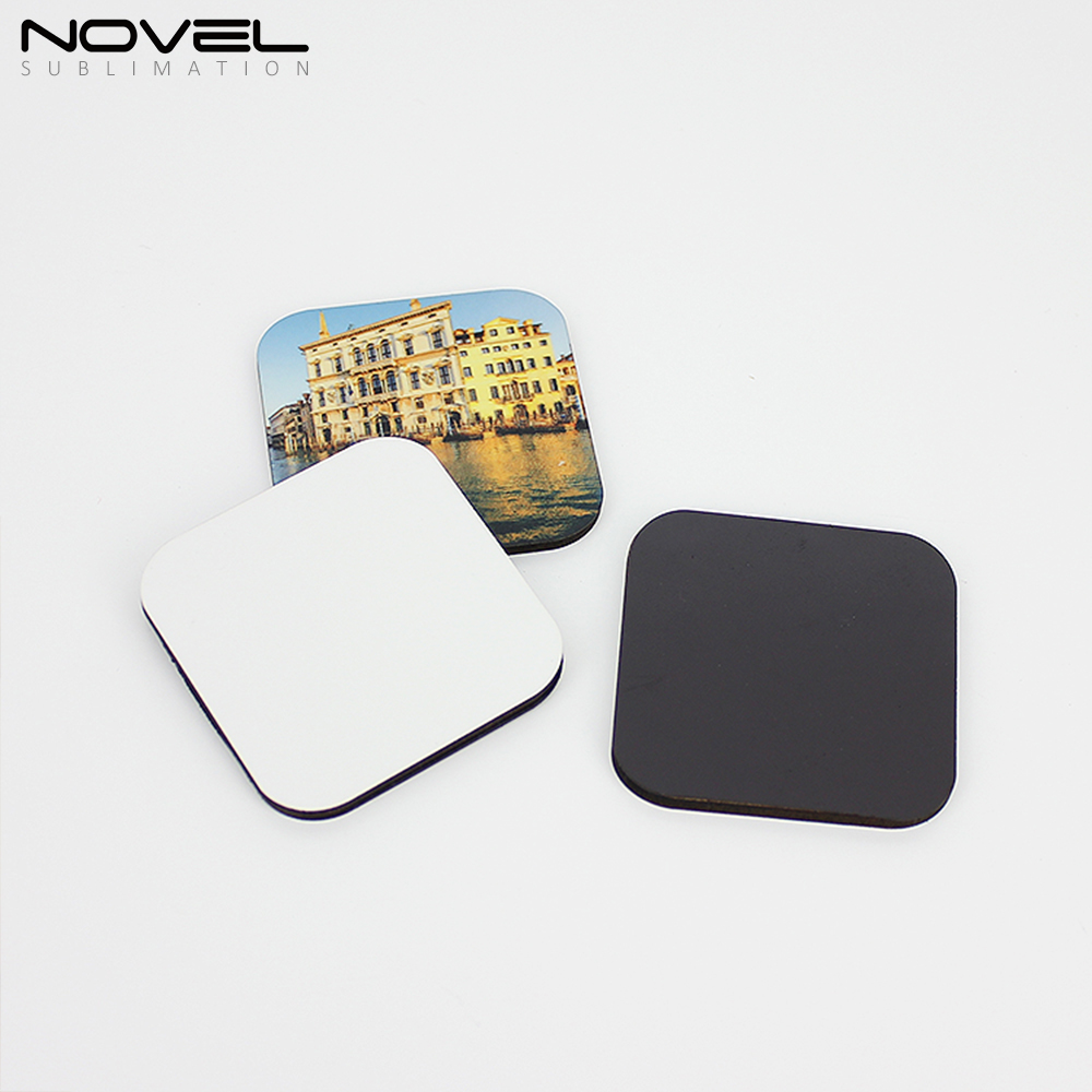 DIY Blank MDF Series Fridge Sticker For Sublimation Printing- Heart Round Square Rectangle