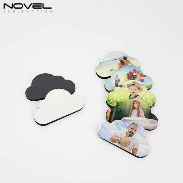 DIY Blank MDF Series Fridge Sticker For Sublimation Printing- Heart Round Square Rectangle