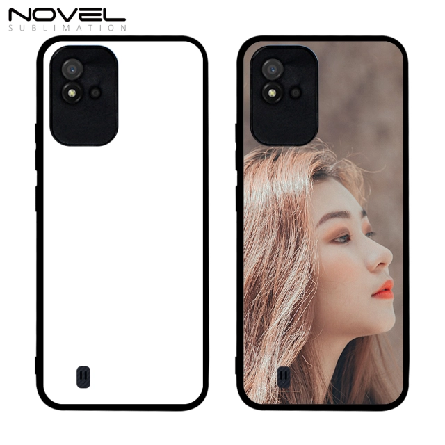 Smooth Sides!!! For OPPO Realme Realme Narzo 50A/ Realme Narzo 50i Sublimation Blank 2D TPU Phone Case Wtih Aluminum Sheet