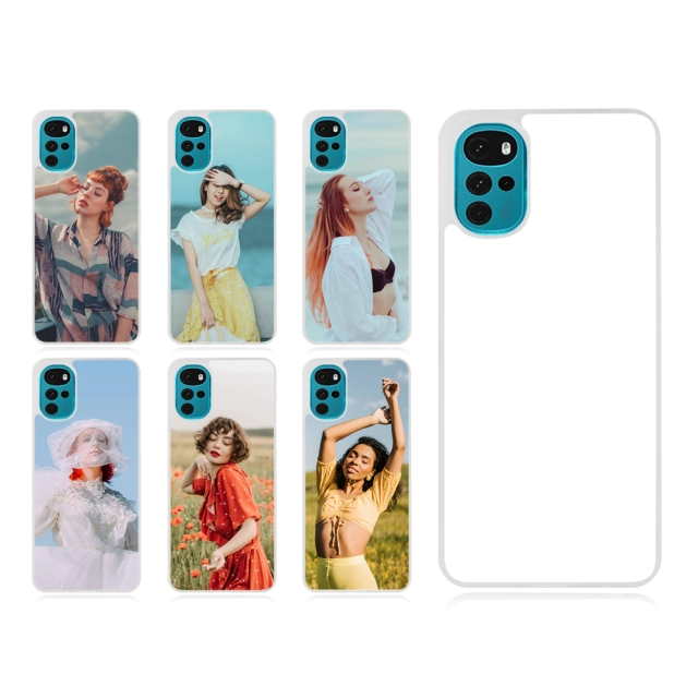 Transparent 2D TPU Phone Case With Metal Insert For  Motorola Moto Series