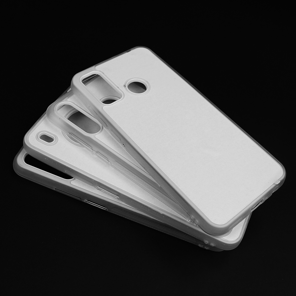 Transparent 2D TPU Phone Case With Metal Insert For  Motorola Moto Series