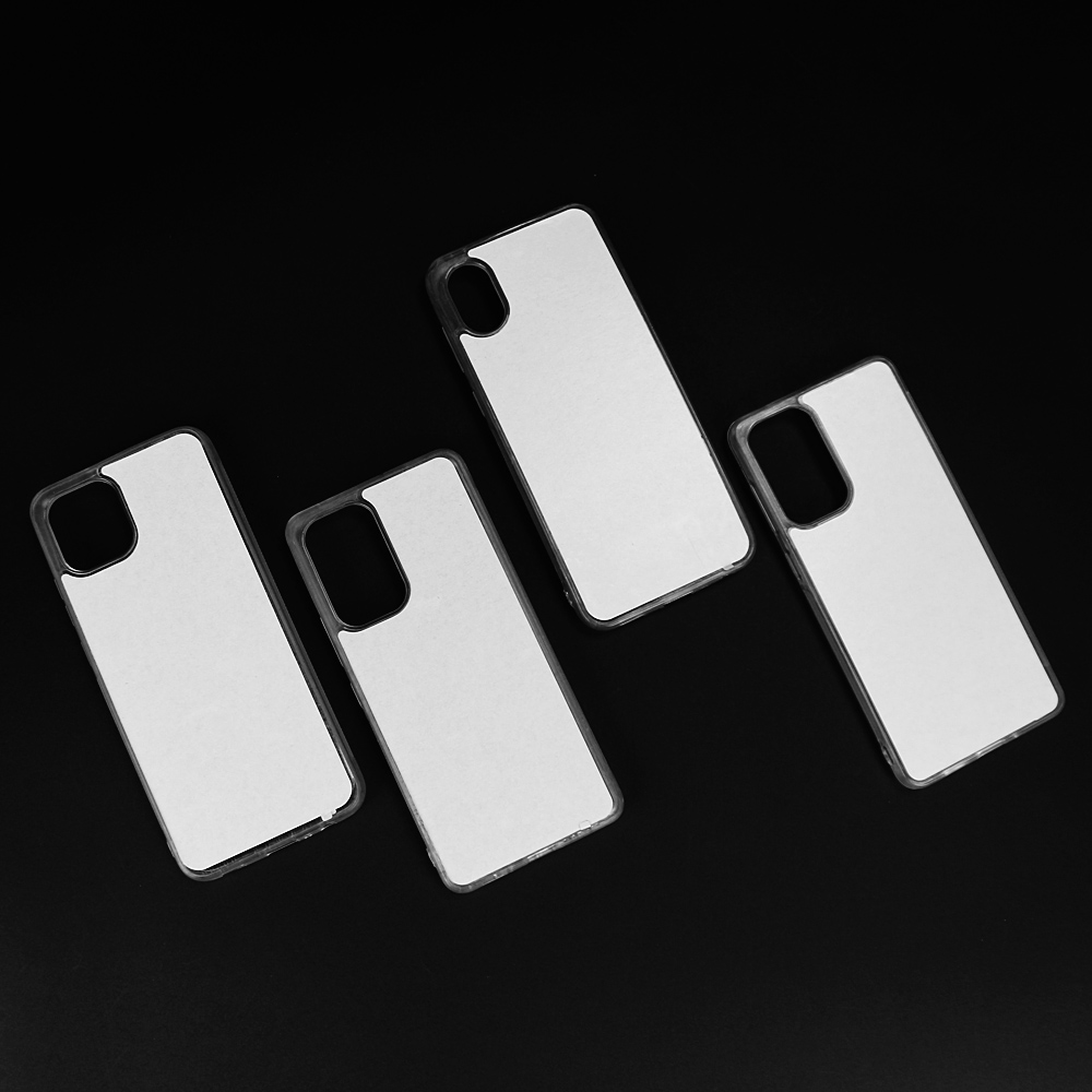 Transparent 2D TPU Phone Case With Metal Insert For Samsung A Series