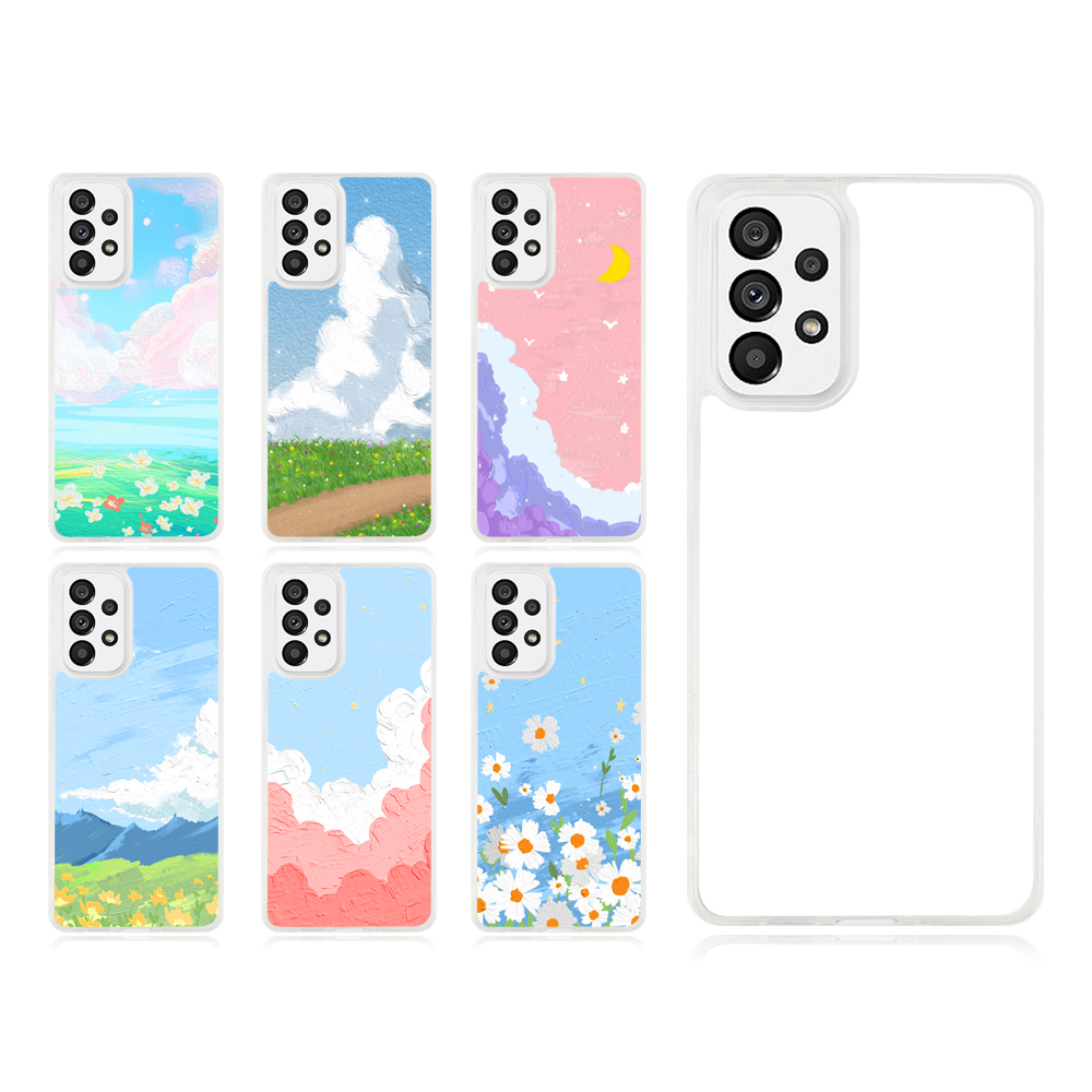 Transparent 2D TPU Phone Case With Metal Insert For Samsung S Series