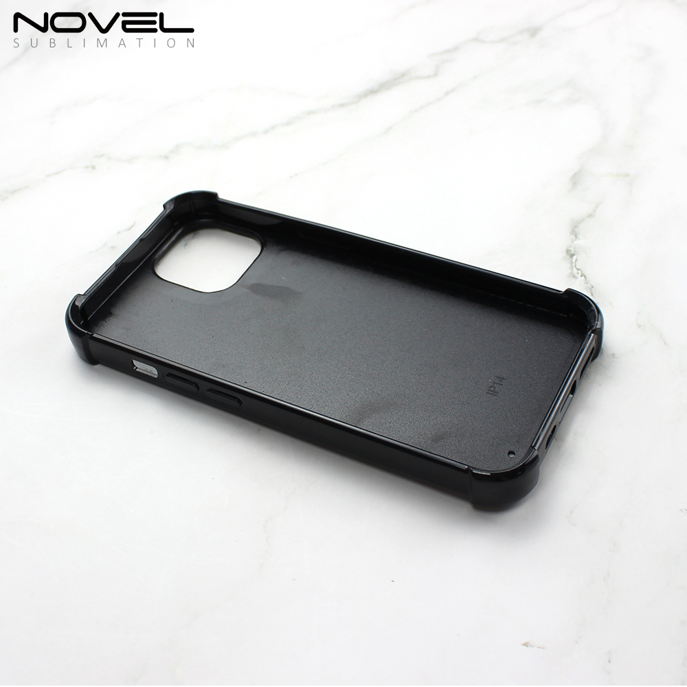 For iPhone 17, 16,15, 14, 13, 12, 11 Series Sublimation 2D TPU Case with Four Corner Anti-drop Rubber Phone Cover With Aluminum Sheet