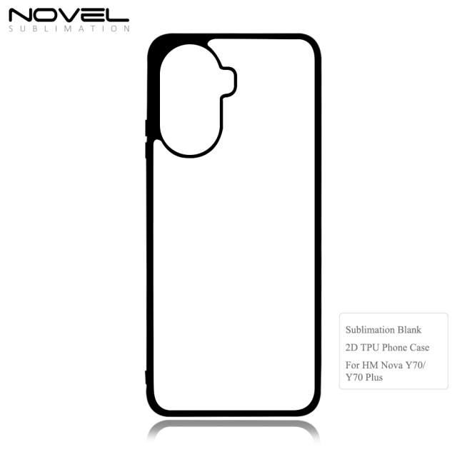 Smooth Sides!!! For Huawei Nova Y70 Nova Y70 Plus Sublimation Blank 2D TPU Phone Case Cover