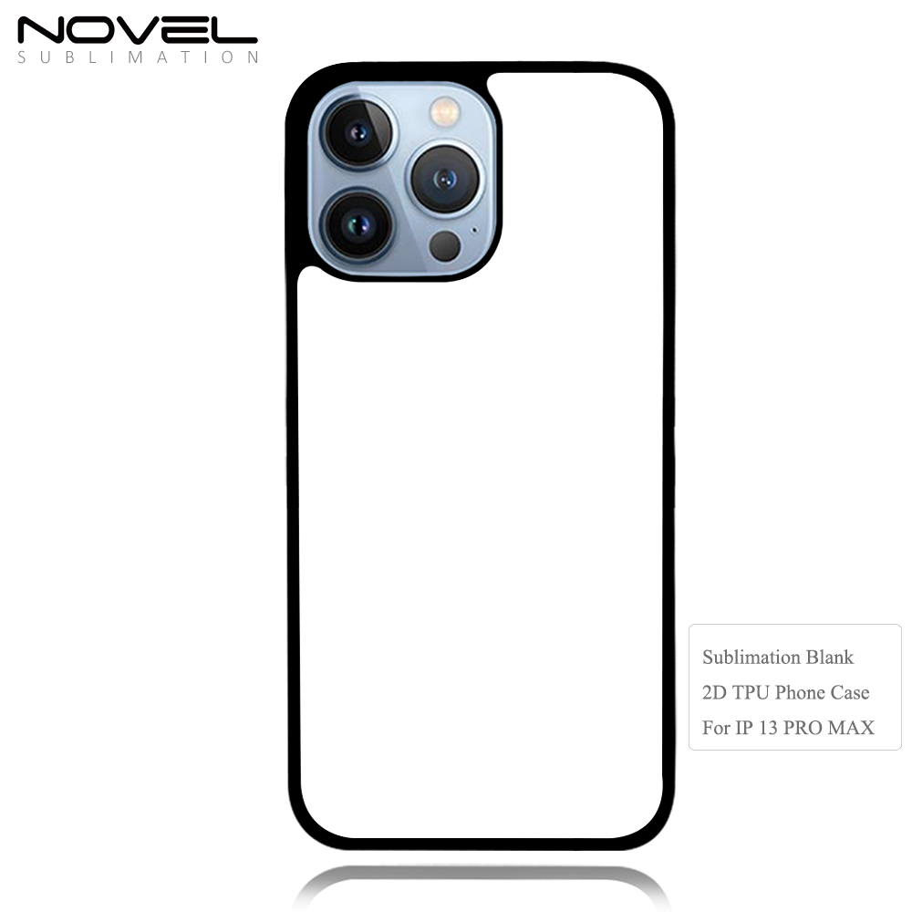 For iPhone 13 Pro Max Sublimation Blank 2D TPU Rubber Phone Case