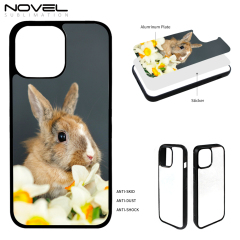 For iPhone 13 Pro Max Sublimation Blank 2D TPU Rubber Phone Case