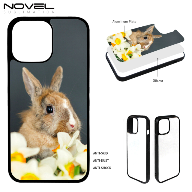 For iPhone 13 Pro Max Sublimation Blank 2D TPU Rubber Phone Case