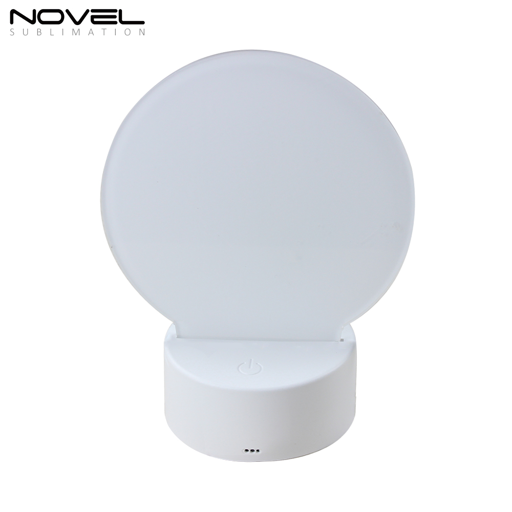 Sublimation Acrylic LED Night Light -Heart/ Round/ Square/ Rectangle Acrylic Photo Frame Acrylic Decoration