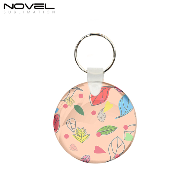 Sublimation Transparent Acrylic Keychain DIY Keyring- Heart/ Square/ Rectagle/ Round Shape Available