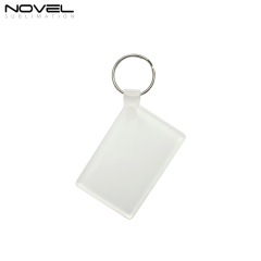 Sublimation Transparent Acrylic Keychain DIY Keyring- Heart/ Square/ Rectagle/ Round Shape Available