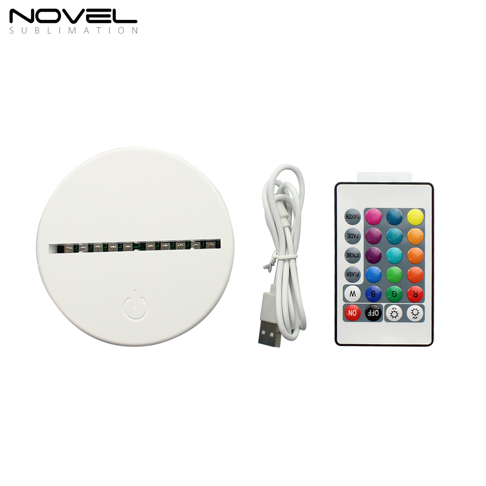 Sublimation Acrylic LED Night Light -Heart/ Round/ Square/ Rectangle Acrylic Photo Frame Acrylic Decoration