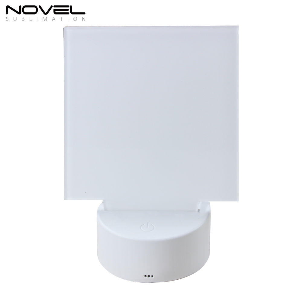 Sublimation Acrylic LED Night Light -Heart/ Round/ Square/ Rectangle Acrylic Photo Frame Acrylic Decoration