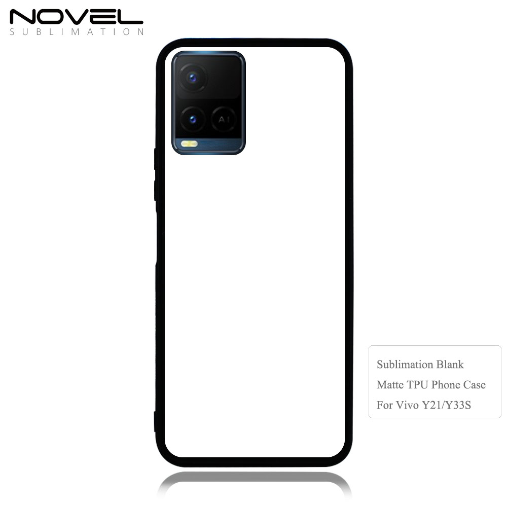 Smooth Sides!!! Sublimation Blank 2D TPU Phone Case For Vivo Y20 With Aluminum Sheet