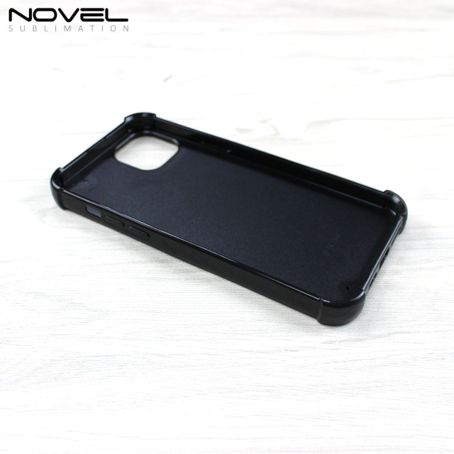 Strong Protection! For iPhone 14 Max Four Corner Anti-drop Sublimation 2D TPU Phone Case With Metal Insert