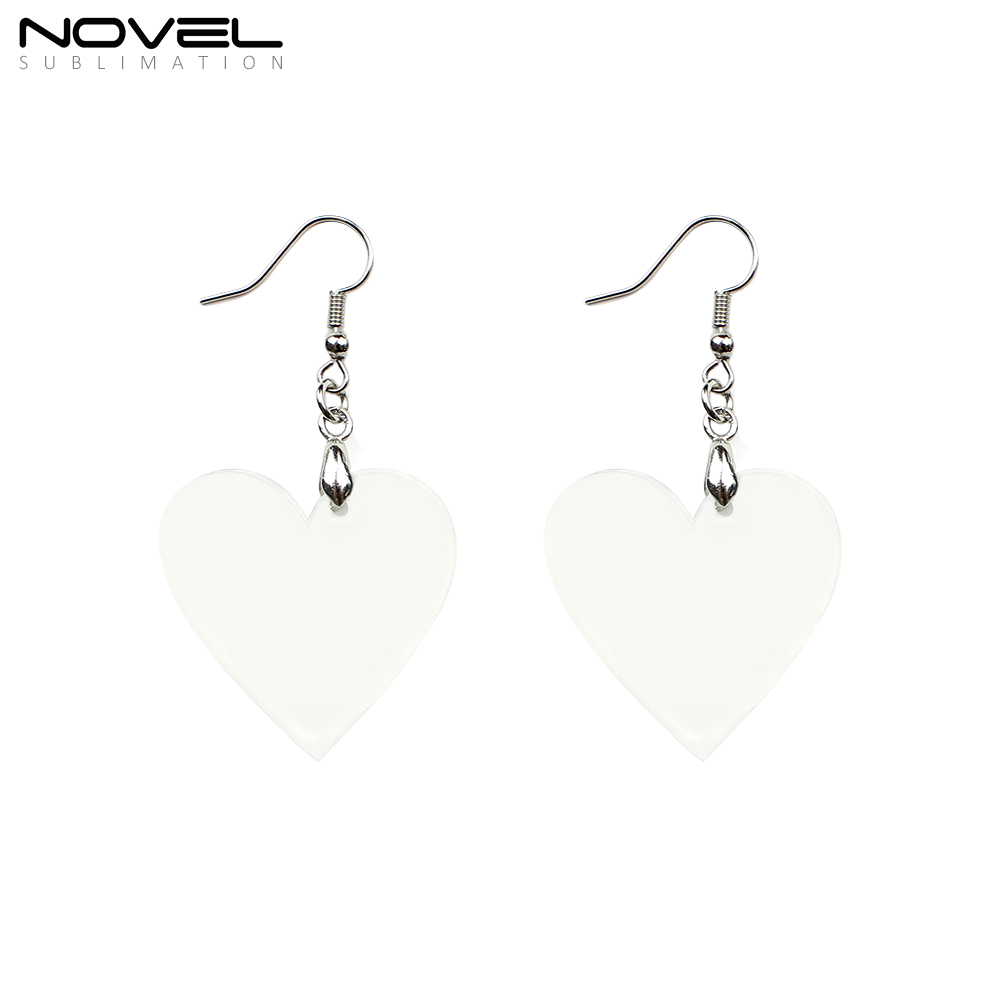 Sublimation Acrylic Earring Clear DIY Ear Rings Decoration jewelry