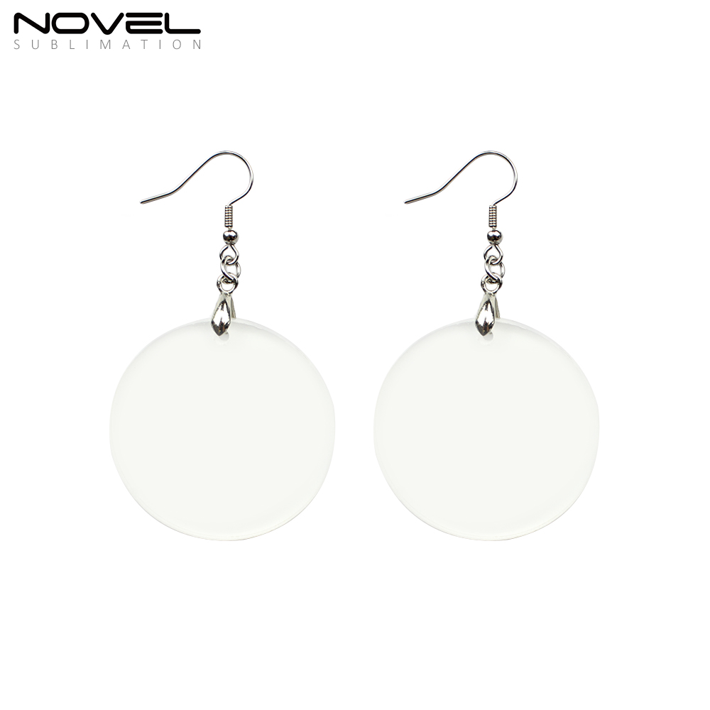 Sublimation Acrylic Earring Clear DIY Ear Rings Decoration jewelry