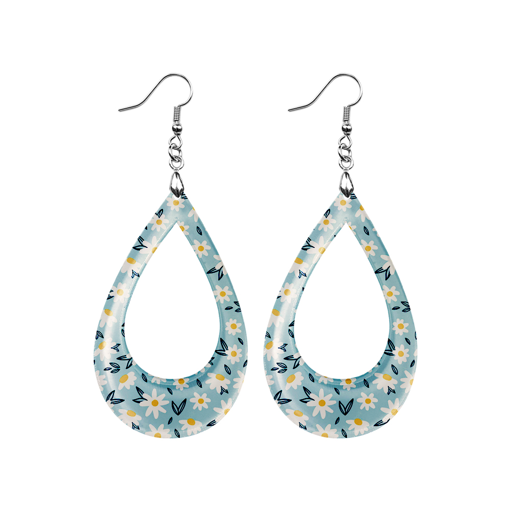 Sublimation Acrylic Earring Clear DIY Ear Rings Decoration jewelry