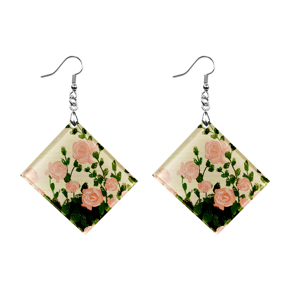 Sublimation Acrylic Earring Clear DIY Ear Rings Decoration jewelry