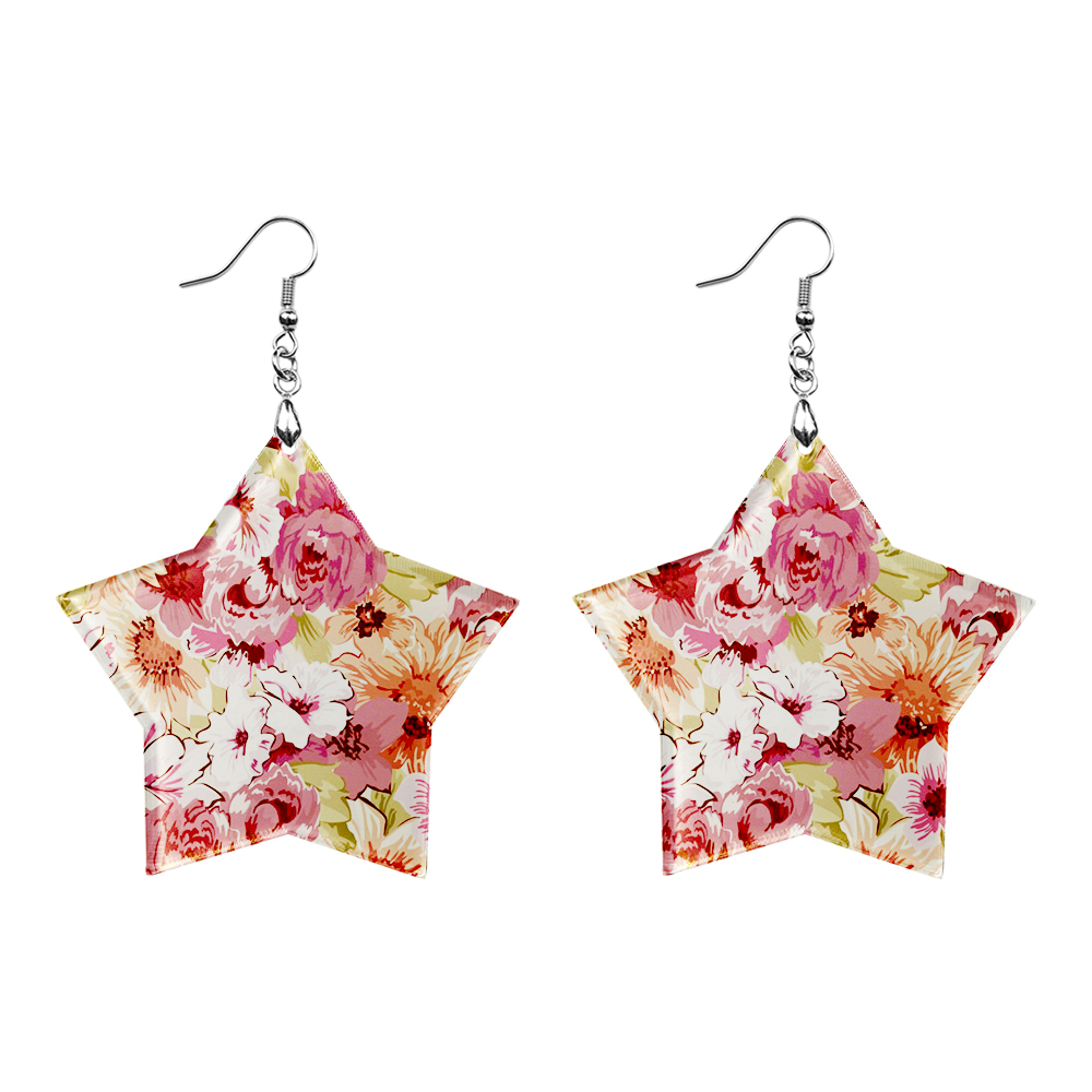 Sublimation Acrylic Earring Clear DIY Ear Rings Decoration jewelry